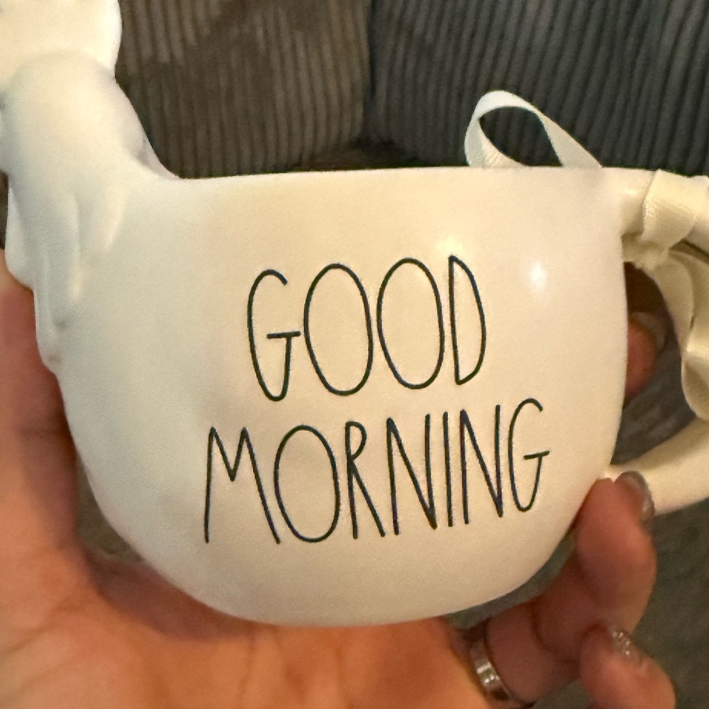 Rae Dunn White 🐔 chicken/Rooster Mug - Good Morning NWT - Picture 3 of 7